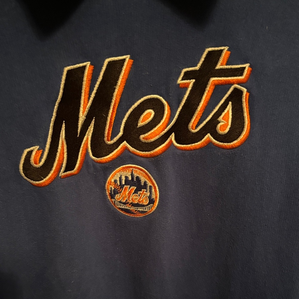 MLB New York Mets Blue Pullover Hoodie - Picture 2 of 3